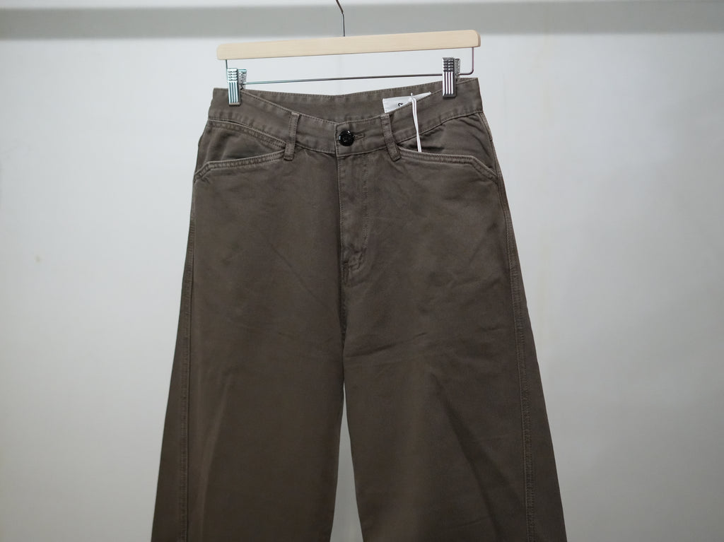 Observe (オブサーブ) / Twisted cambia denim pants Taupe