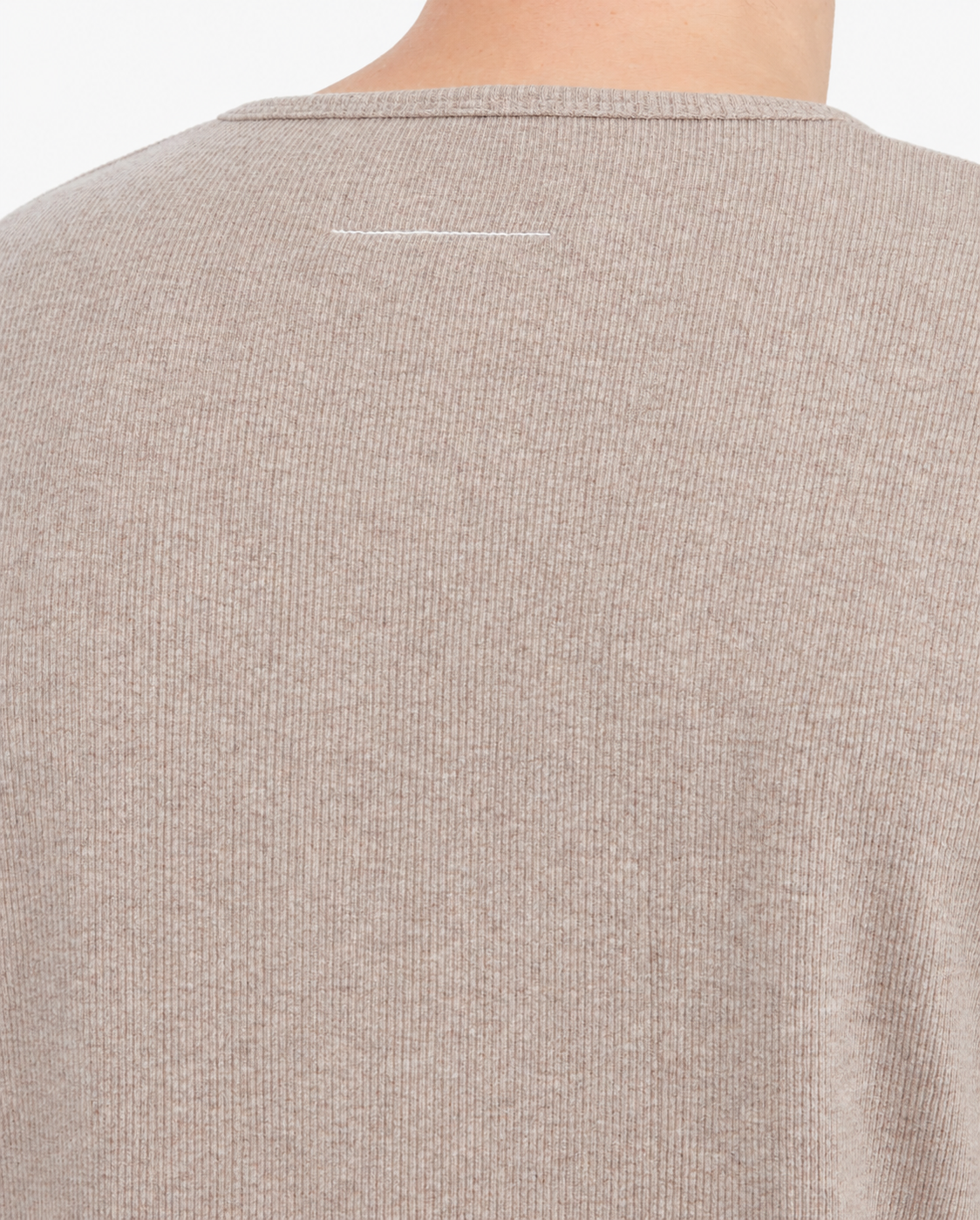 MM6 maison margiela ( エムエムシックス ) / WOOL BLEND RIB JERSEY Long-sleeved Top