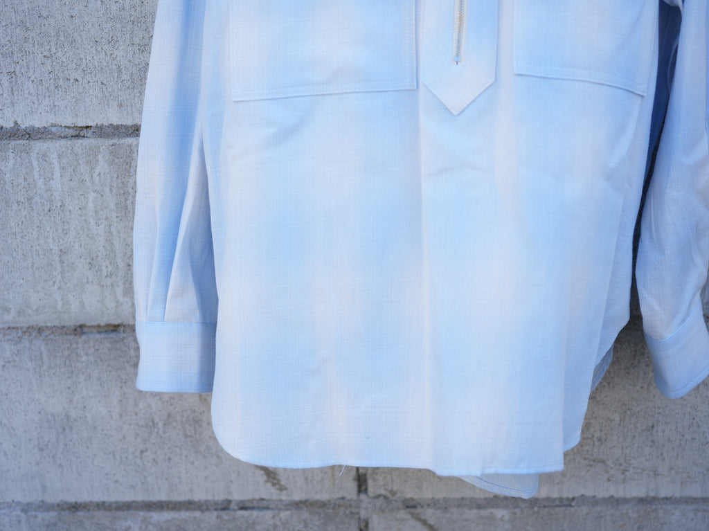 ensou. ( エンソウ ) / Half-zip shirts Sonic Blue