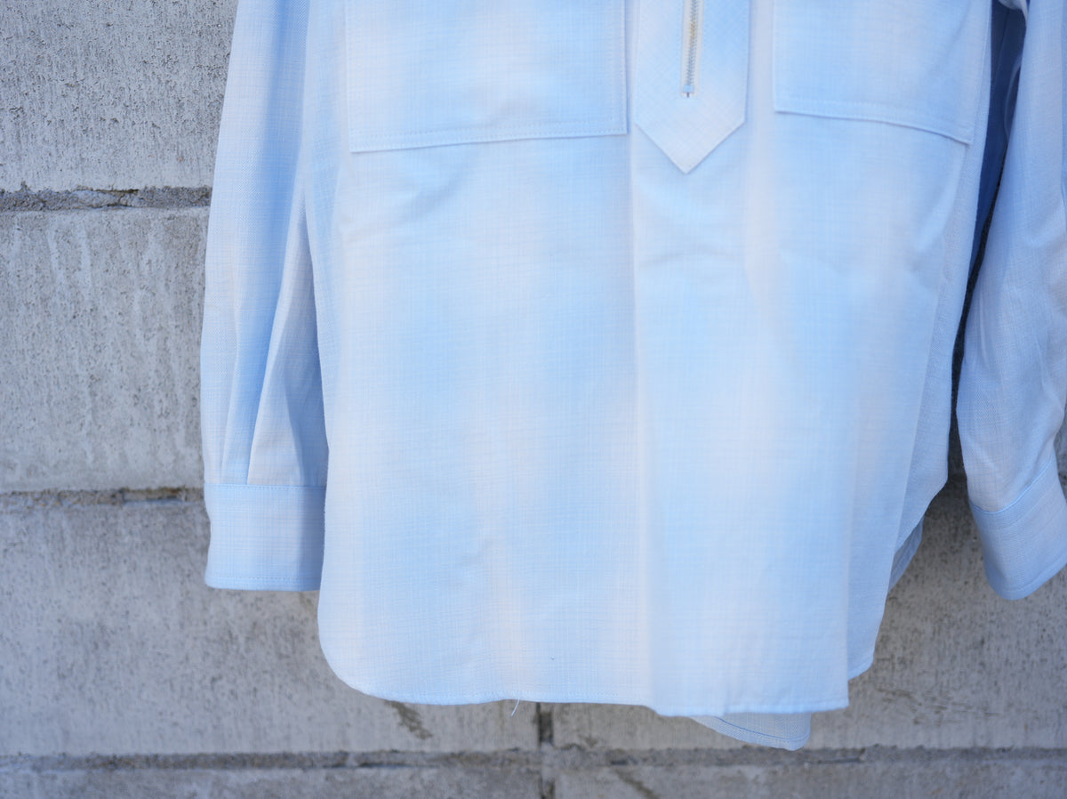 ensou. ( エンソウ ) / Half-zip shirts Sonic Blue