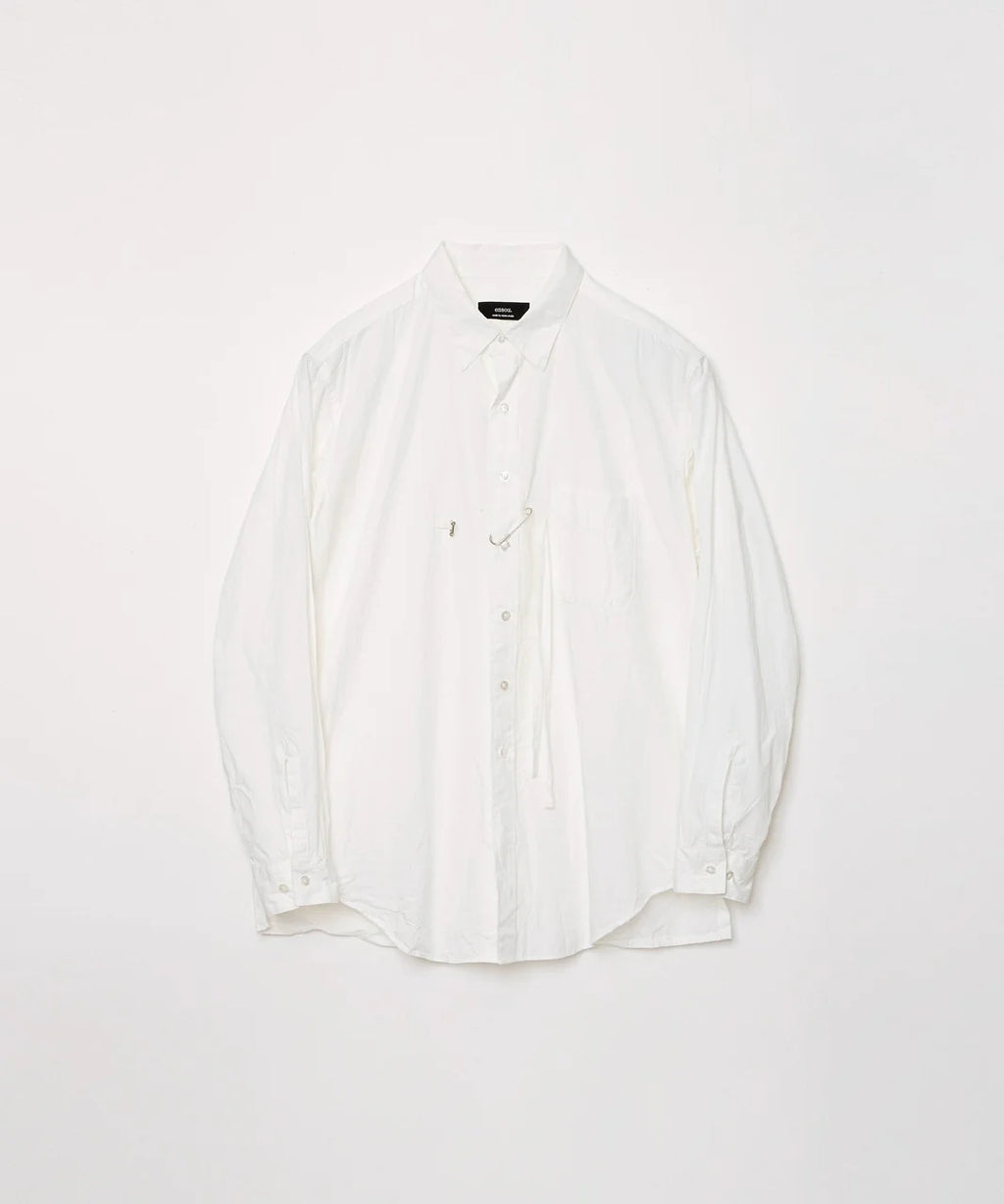 ensou. (エンソウ) / Ribbon Shirts a.white