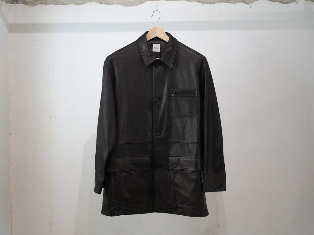 BISOWN ( ビソウン ) / LUMB LEATHER HUNTING JACKET BLACK