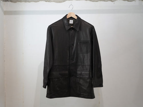 BISOWN ( ビソウン ) / LUMB LEATHER HUNTING JACKET BLACK
