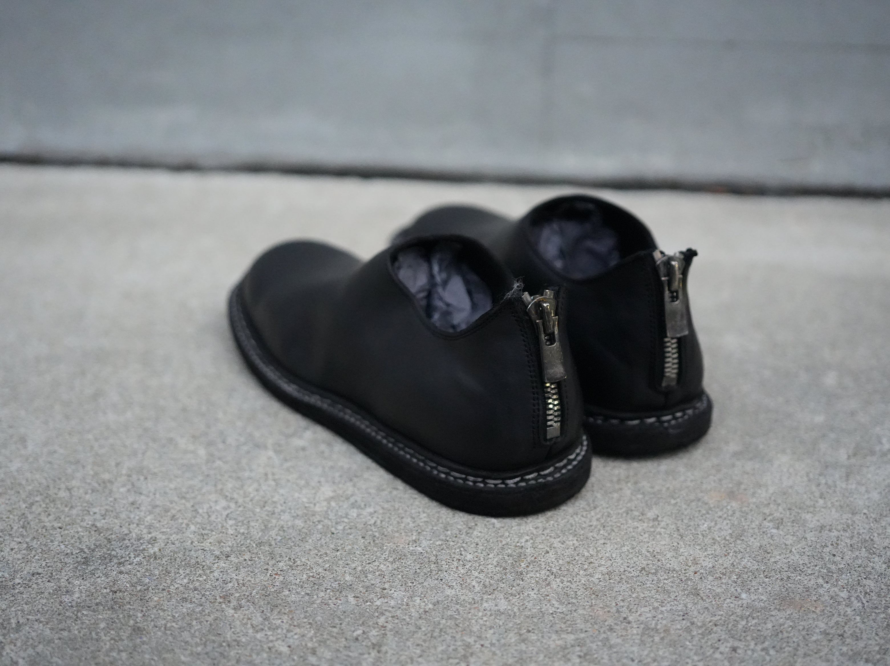 GUIDI (グイディ) / バックジップスリッポン  BACK ZIP SHOES 9900_N HORSE FULLGRAIN