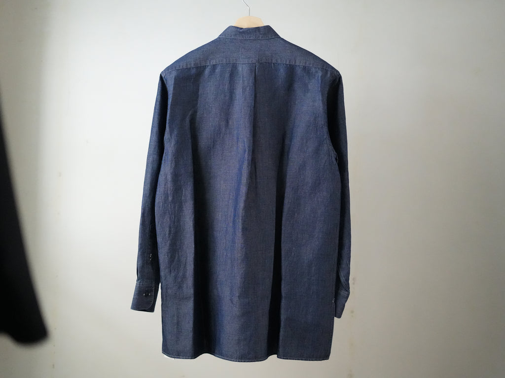 BISOWN (ビソウン) / COTTON LINEN CAMBRAY SHIRTS Dark Indigo
