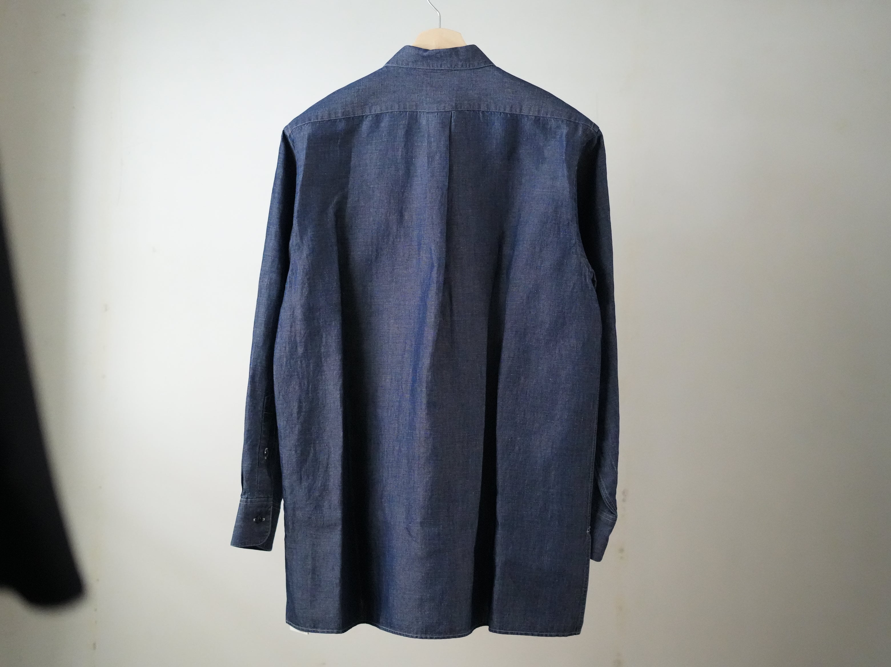 BISOWN (ビソウン) / COTTON LINEN CAMBRAY SHIRTS Dark Indigo