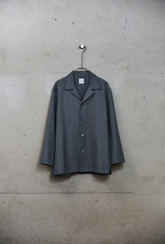BISOWN ( ビソウン ) / BRITISH CLASSIC WOOL STITCH SHIRTS GRAY