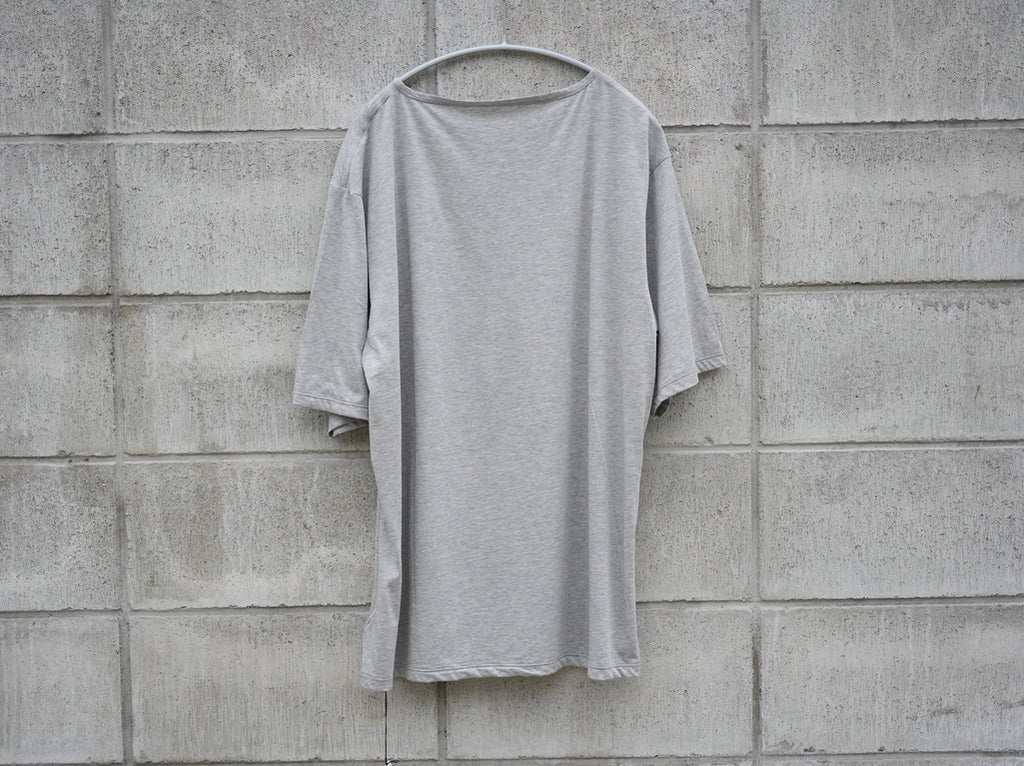 BISOWN (ビソウン) / 120/2 COTTON CREWNECK TEE TOP GRAY