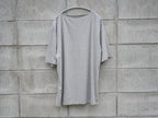 BISOWN (ビソウン) / 120/2 COTTON CREWNECK TEE TOP GRAY