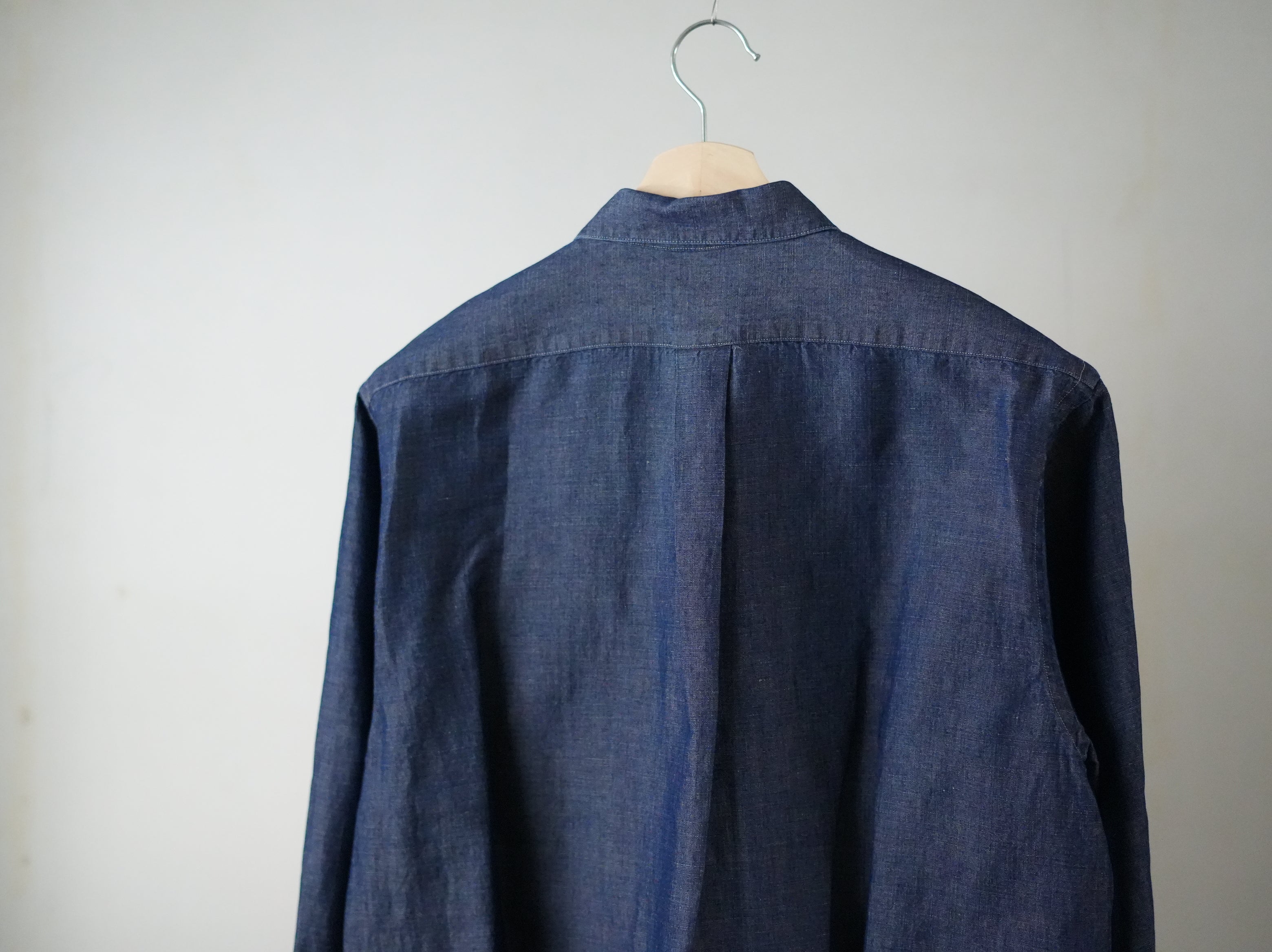 BISOWN ビソウン コットンリネン シャンブレーシャツ Dark Indigo