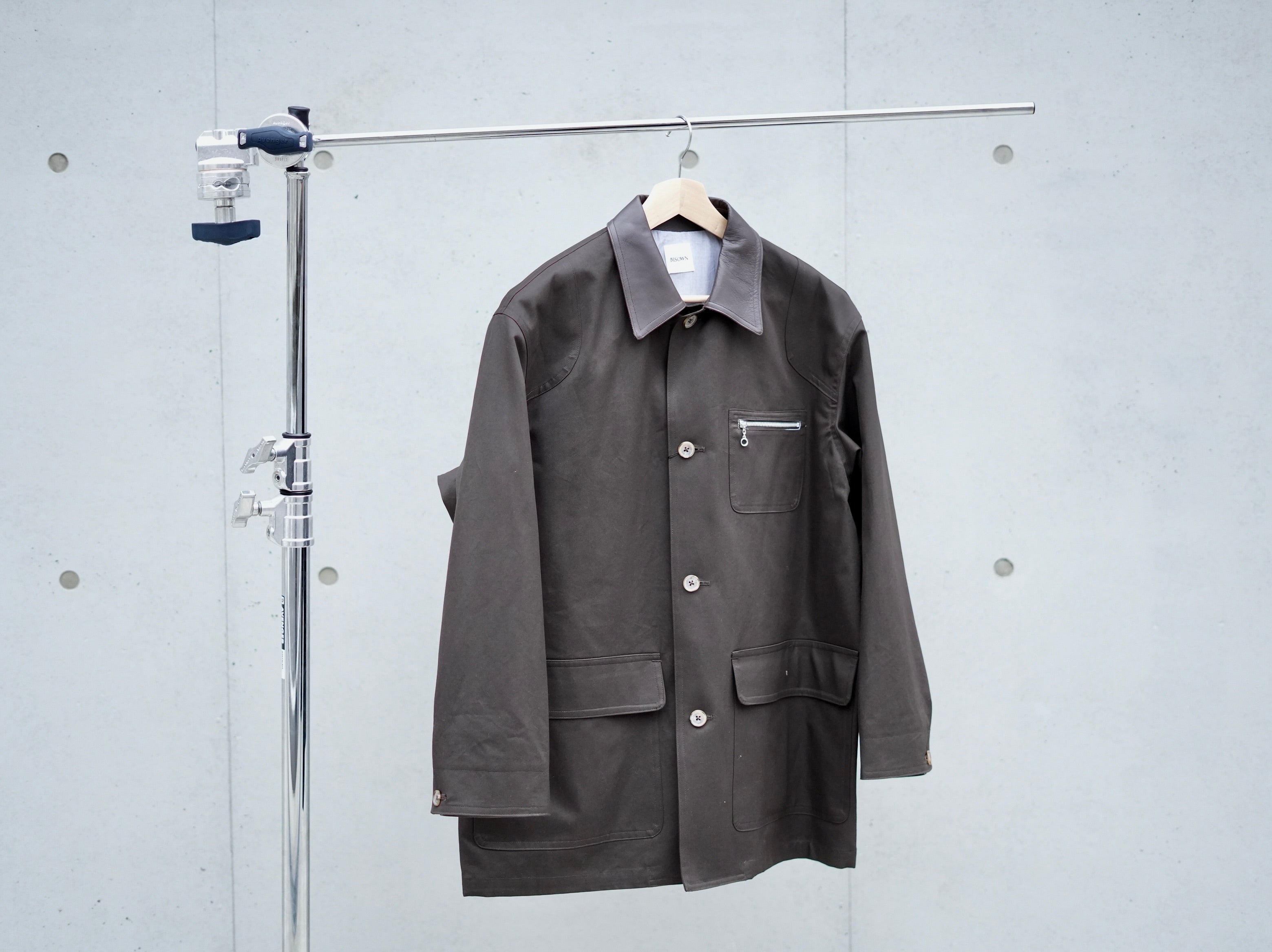 BISOWN (ビソウン) / COTTON GABA HUNTING JACKET MAROON – about-fukuoka