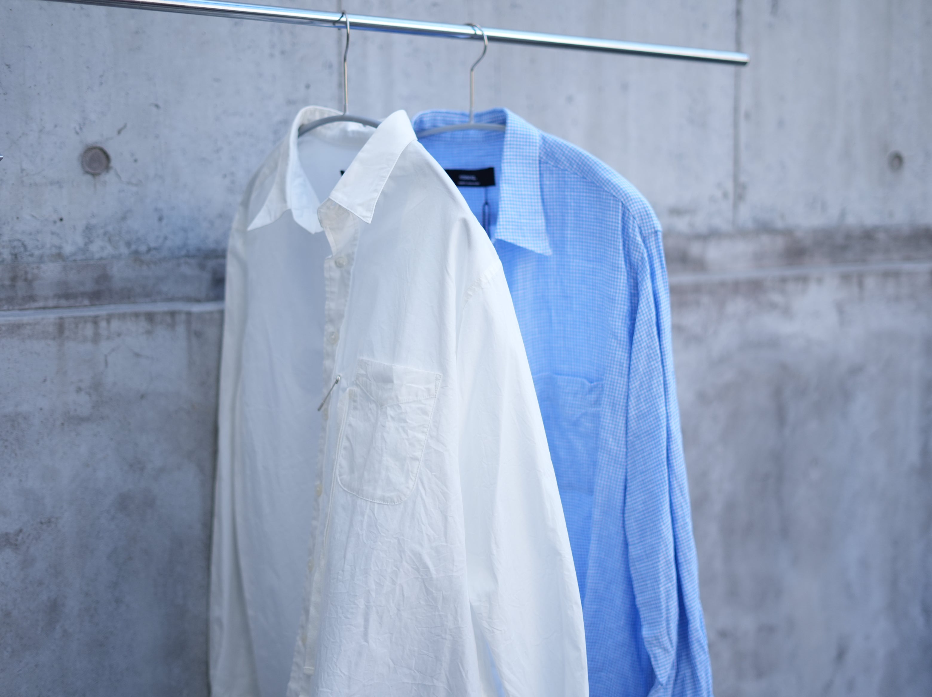 ensou. (エンソウ) / Ribbon Shirts b pale blue Gingham リボンシャツ