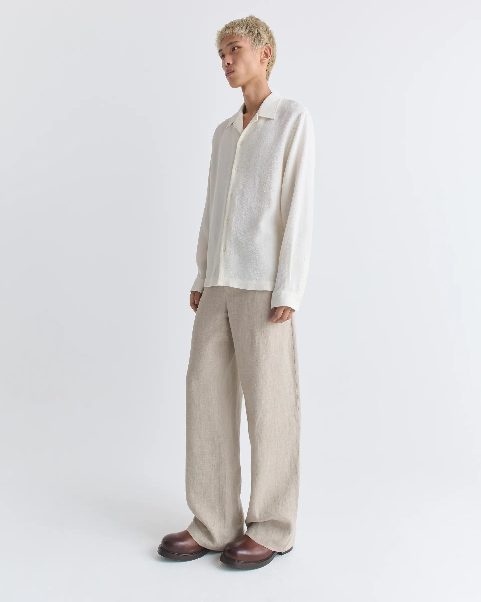 Sefr (セファー) / SENSE shirts White crepe
