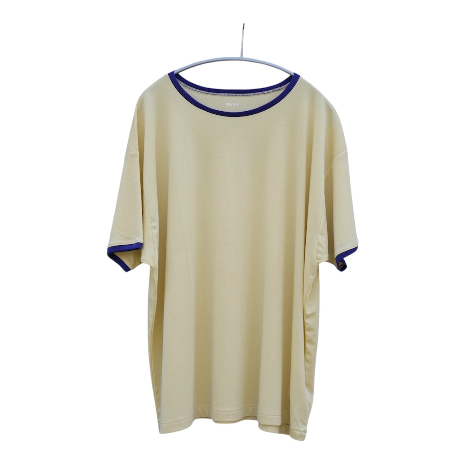 BISOWN (ビソウン) / PIMA MOKLODI RINGER TEE YELLOW × BLUE – about