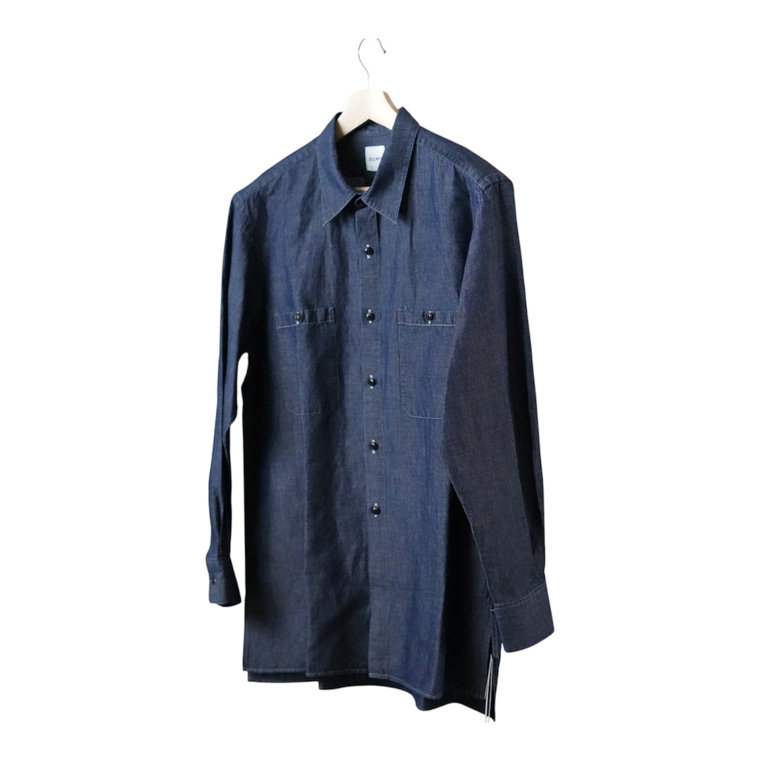 BISOWN ビソウン コットンリネン シャンブレーシャツ Dark Indigo