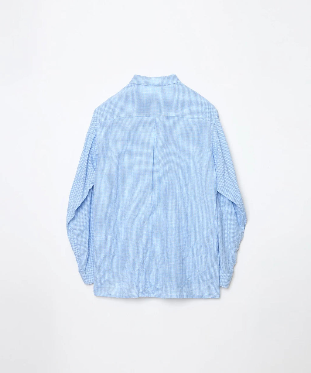 ensou. (エンソウ) / Ribbon Shirts b pale blue Gingham