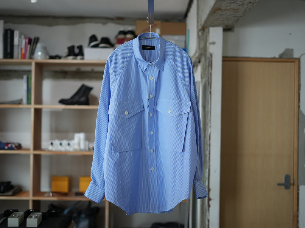 ensou. (エンソウ) / Big Raglan-sleeve shirts Blue