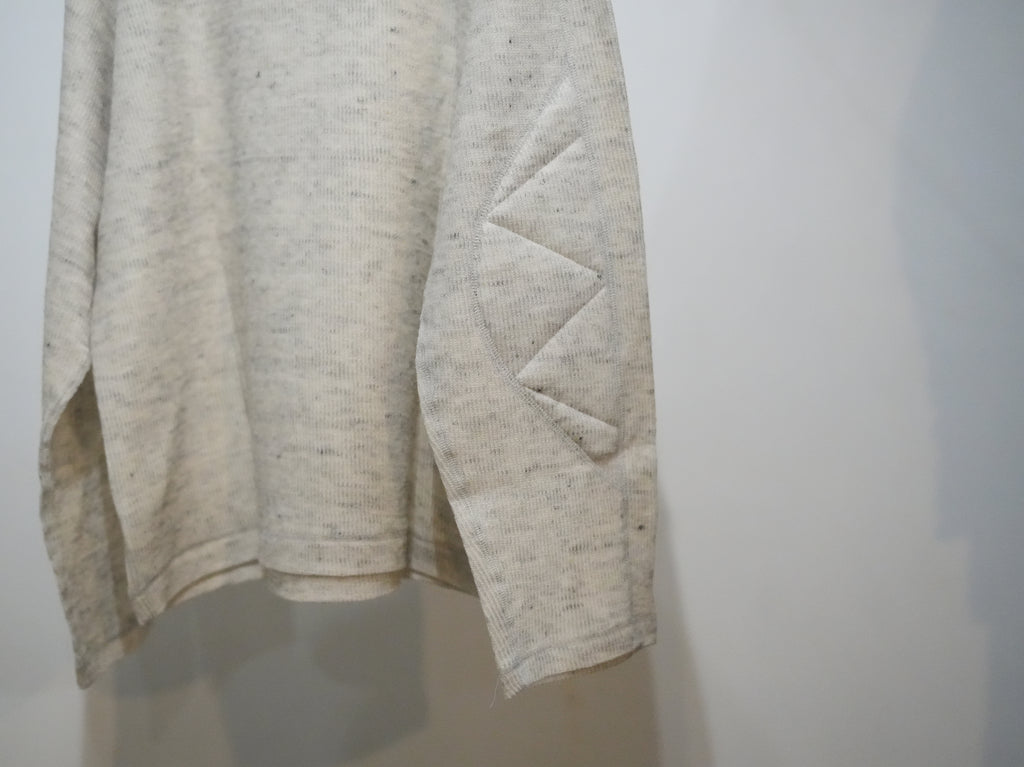 ensou. (エンソウ) / D-shaped Ling Sleeve Tee a.Oatmeal