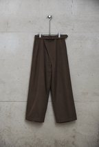 BISOWN ( ビソウン ) / WOOL COTTON BELTED PANTS KHAKI