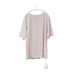BISOWN (ビソウン) / 120/2 COTTON CREWNECK TEE SMOKE PINK
