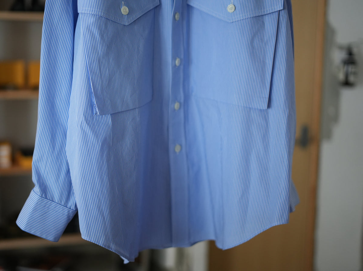 ensou. (エンソウ) / Big Raglan-sleeve shirts Blue