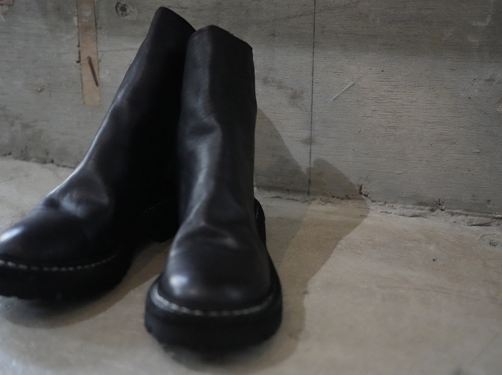 GUIDI(グイディ) / バックジップブーツ BACK ZIP BOOT SOLE RUBBER 796 V_N HORSE FULLGRAIN