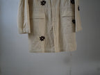 NOMA RHYTHM TEXTILE (ノーマ) / FLOWER EMBROIDERY HOODED COAT Beige