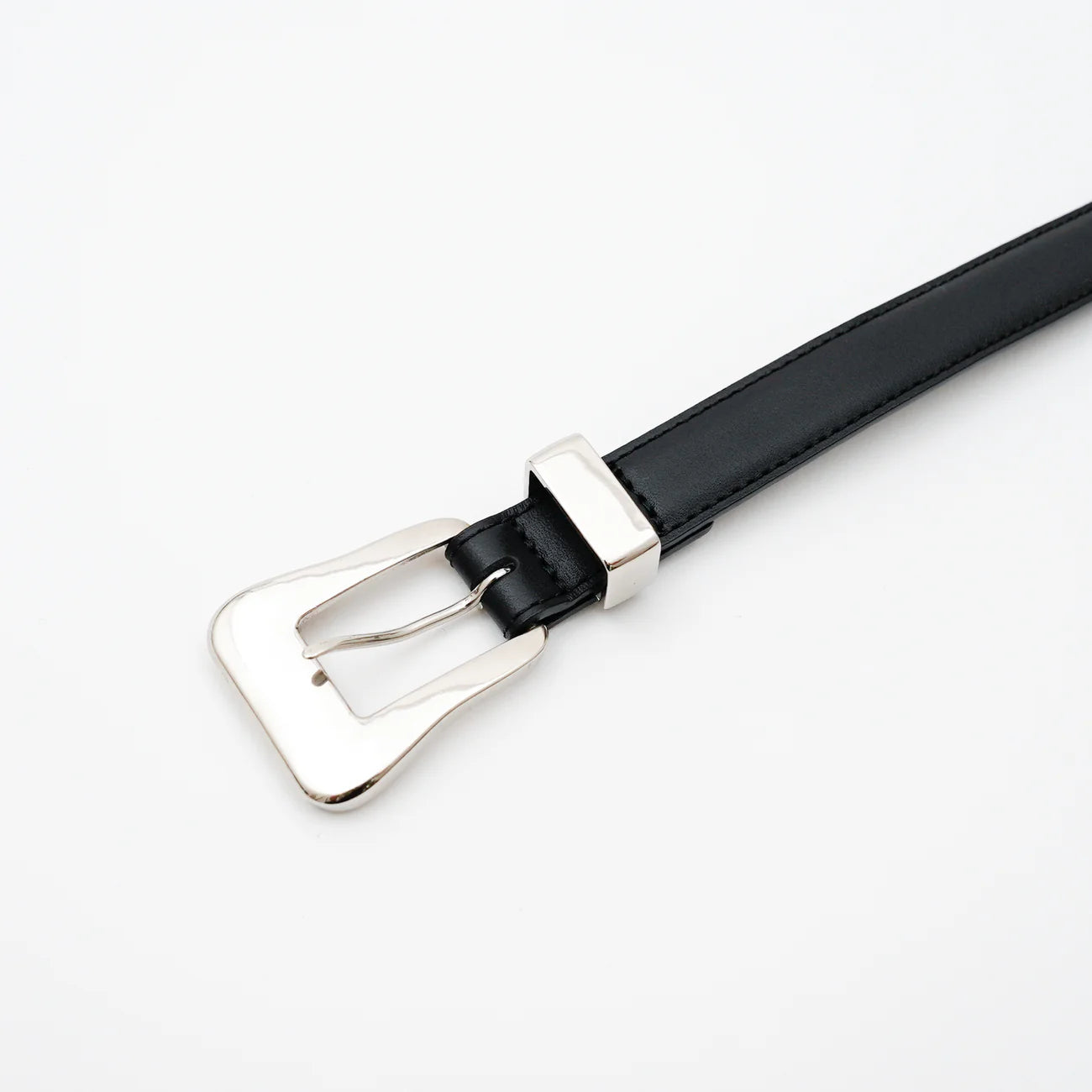 ITTI (イッチ) / Metal by The Letters SLIM WESTERN BELT STNB BLACK