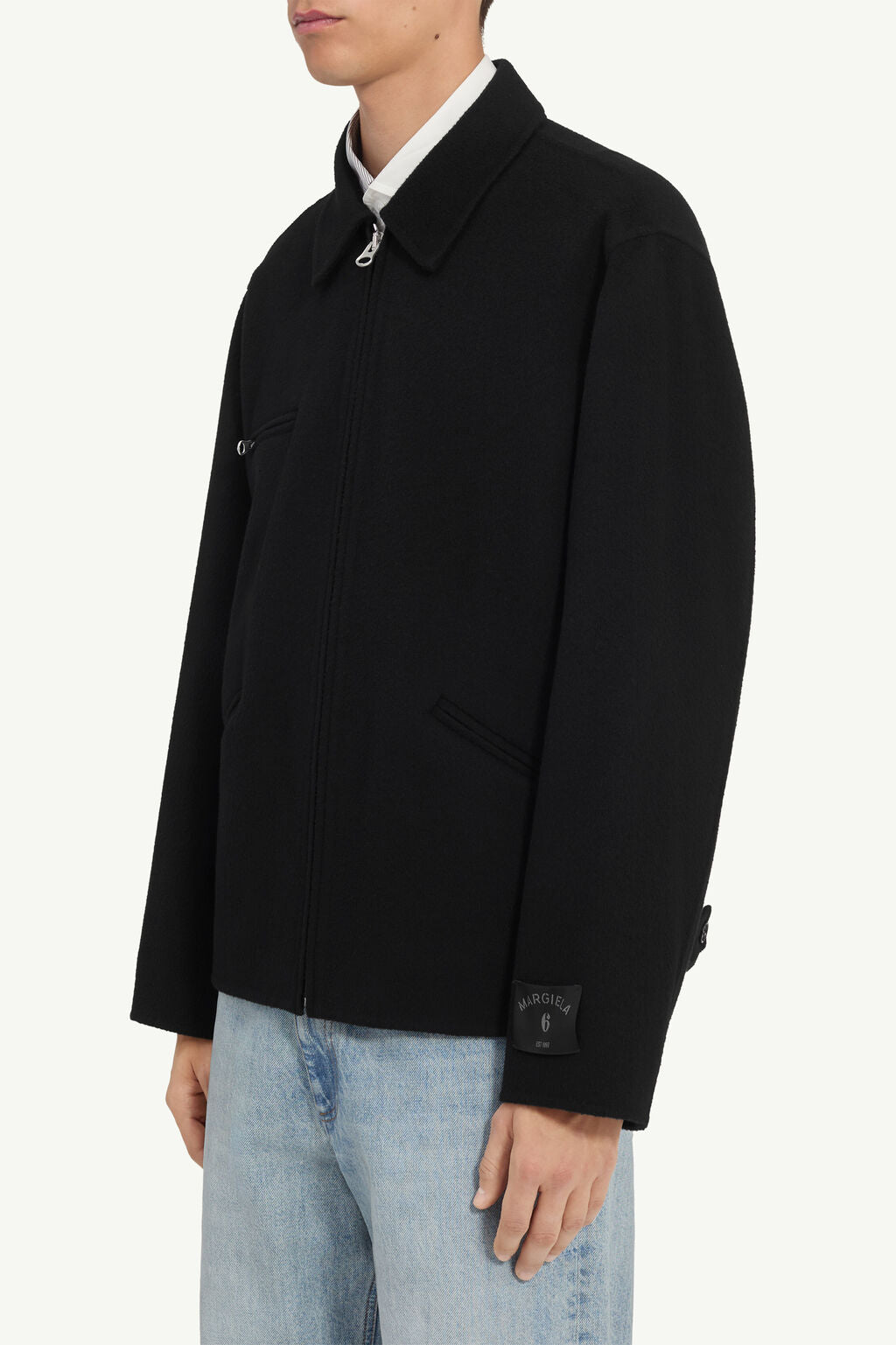 MM6 maison margiela ( エムエムシックス ) / Double Face Wool Zip Blouson Black