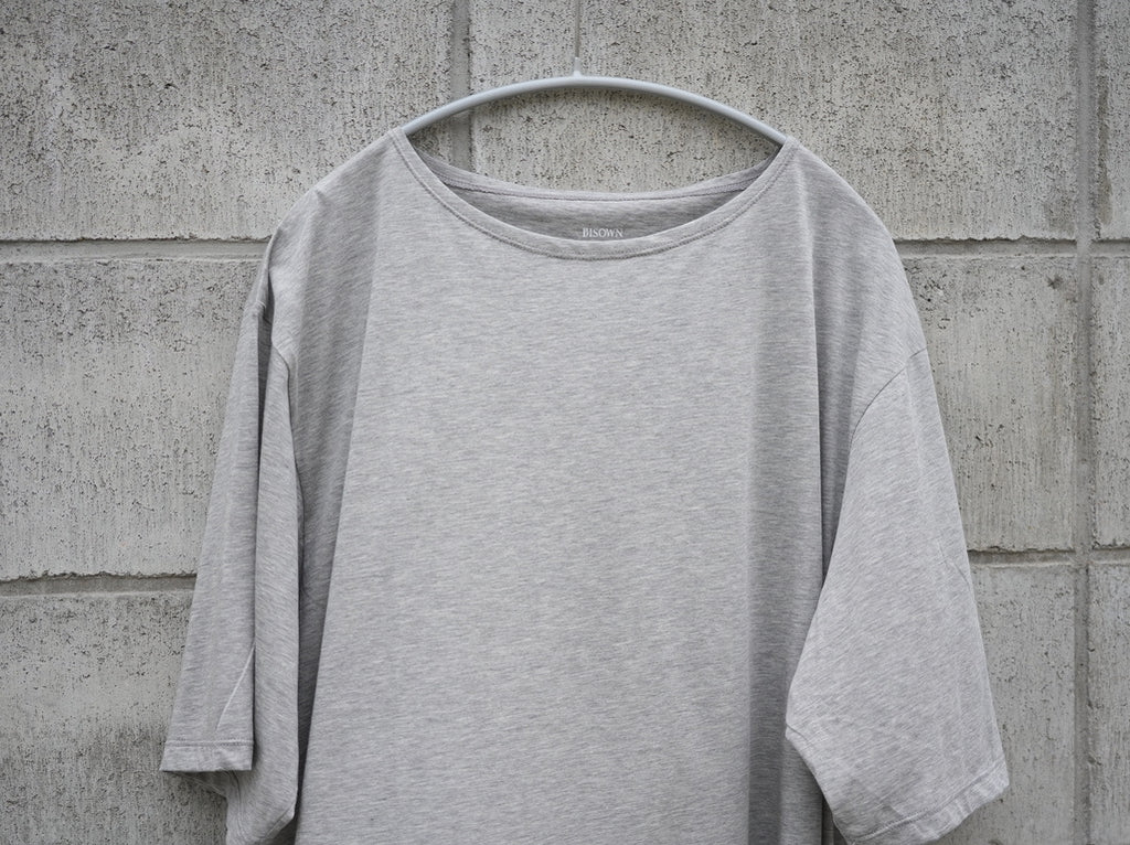 BISOWN (ビソウン) / 120/2 COTTON CREWNECK TEE TOP GRAY