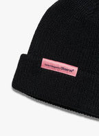 Observe (オブサーブ) / Ribbed knit Label Beanie