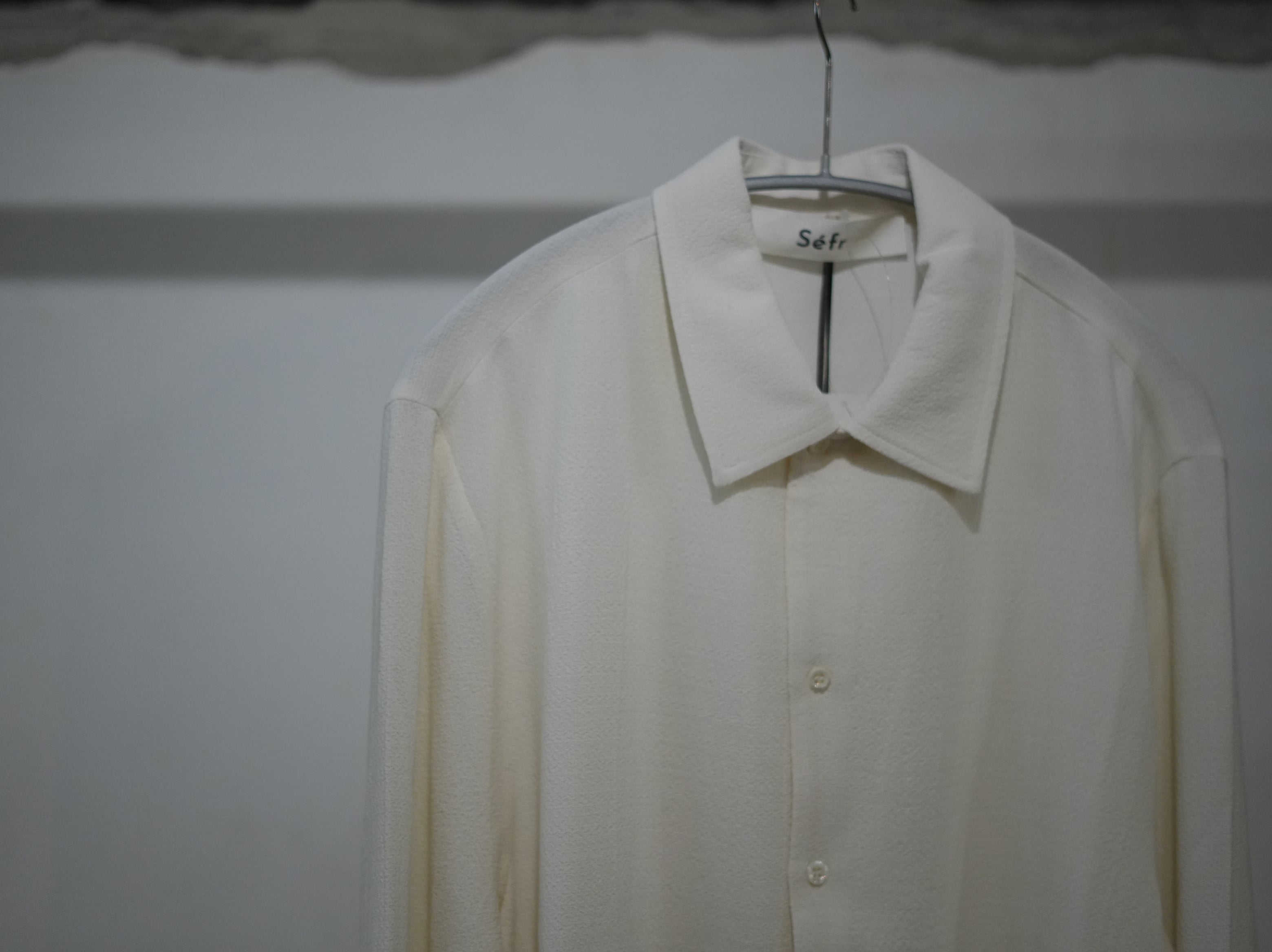 Séfr (セファー) / SENSE Shirt White Crepe｜about 福岡 – about-fukuoka