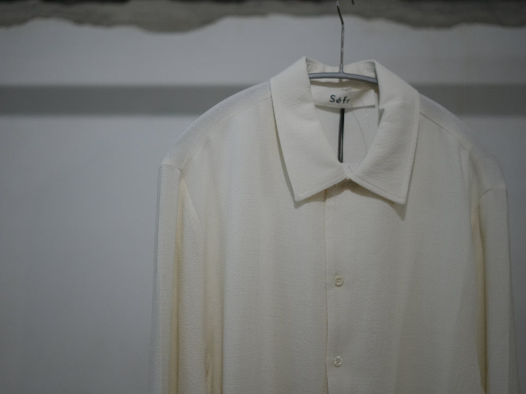 Sefr (セファー) / SENSE shirts White crepe