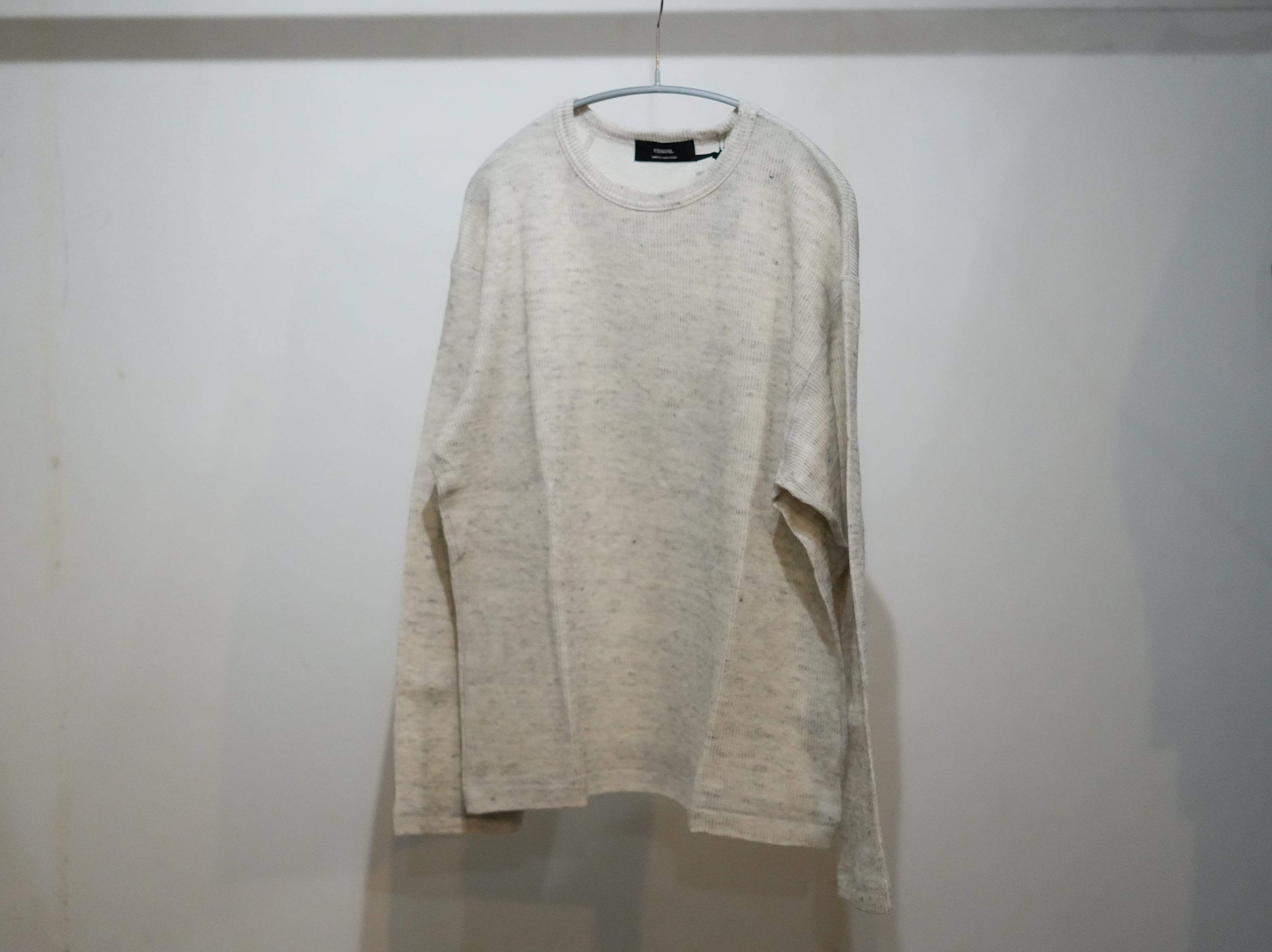ensou. (エンソウ) / D-shaped Ling Sleeve Tee a.Oatmeal