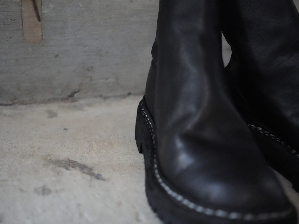 GUIDI(グイディ) / バックジップブーツ BACK ZIP BOOT SOLE RUBBER 796 V_N HORSE FULLGRAIN