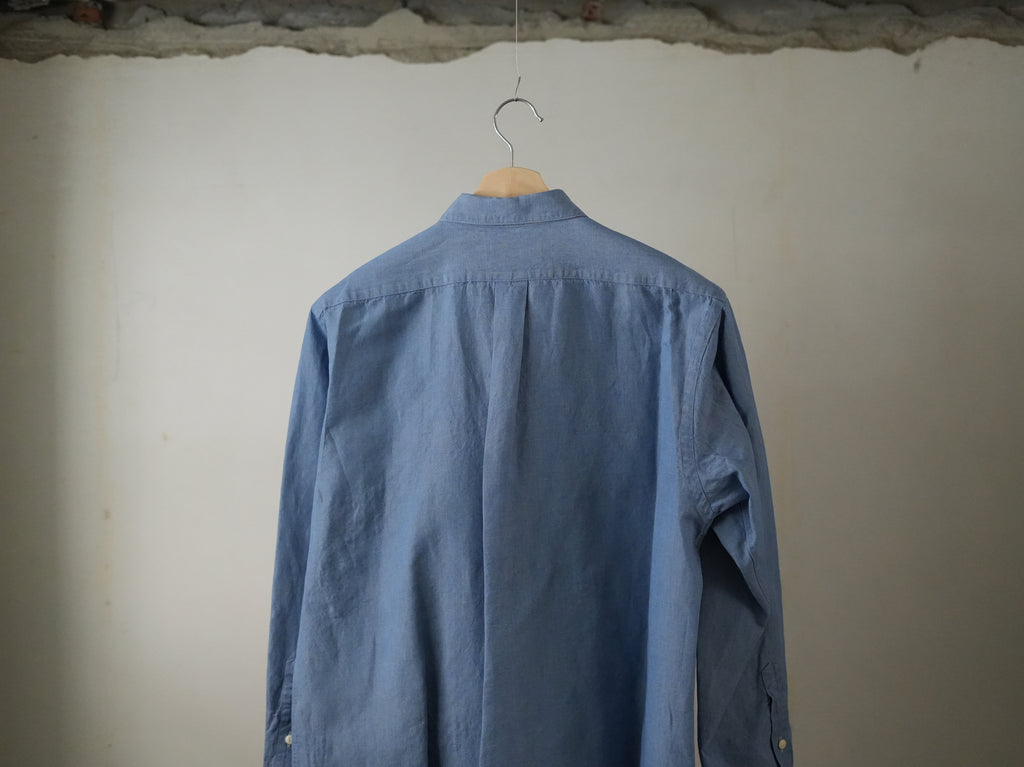 BISOWN (ビソウン) / COTTON LINEN CAMBRAY SHIRTS Light Indigo