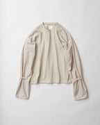 New Western Manner / Shirts Sleeve Crew neck Beige
