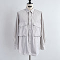 ensou. Big Raglan-Sleeve shirts Beige