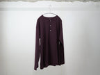 BISOWN ( ビソウン ) / Co Ca HENRY NECK CUT&SEWN PURPLE BROWN