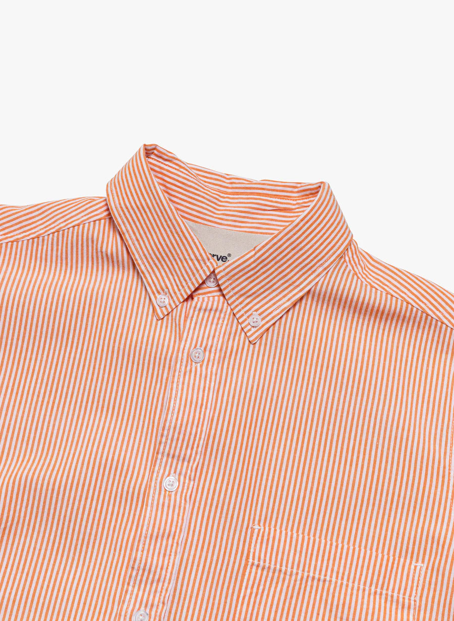 Observe (オブサーブ) / Pinstripe oxford Shirts Orange