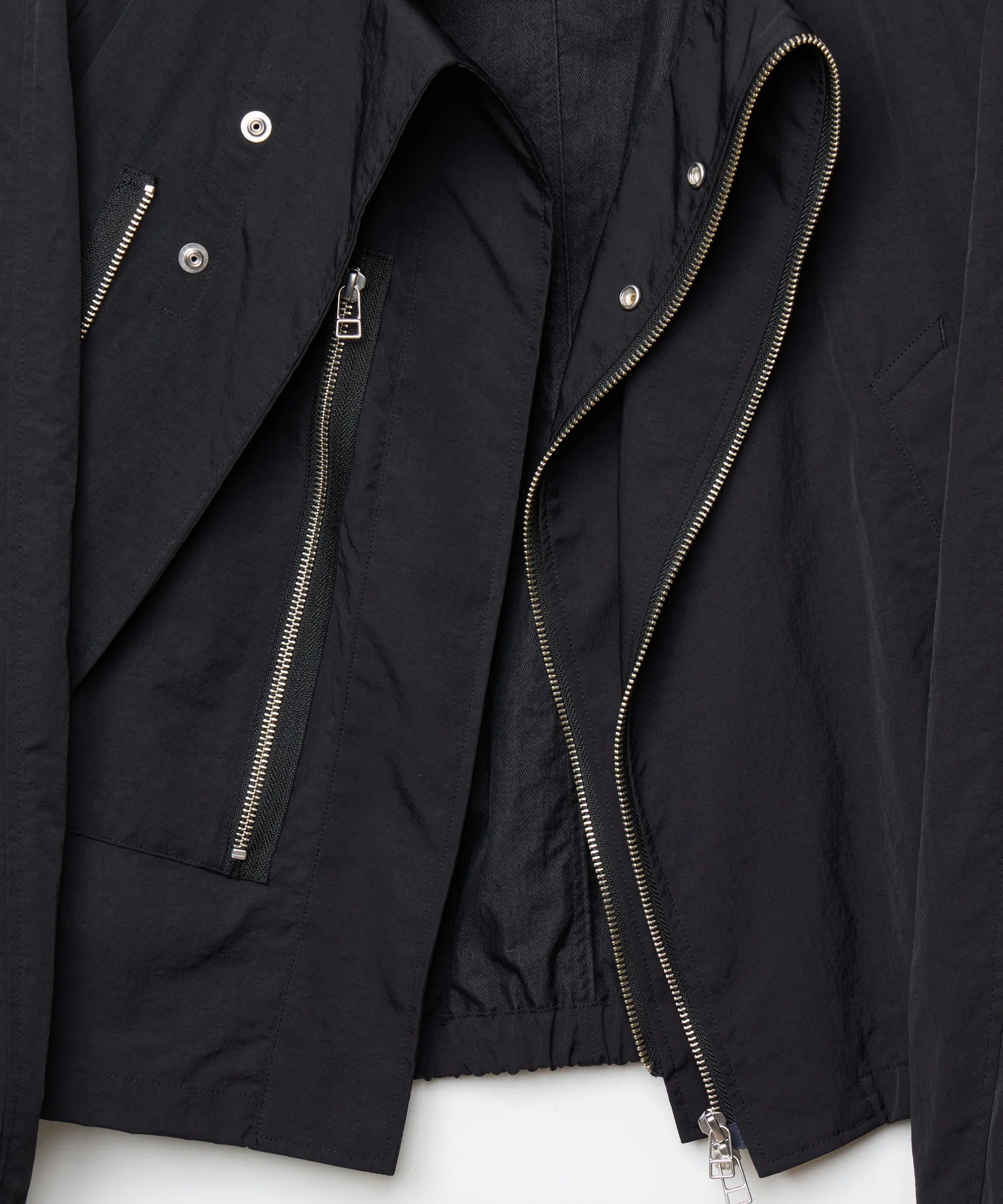 ensou. (エンソウ) / Long Zip Racing Jacket Black