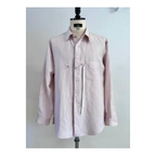 ensou. Ribbon shirts Dust Pink