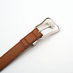 ITTI (イッチ) / Metal by The Letters SLIM WESTERN BELT STNB Brown
