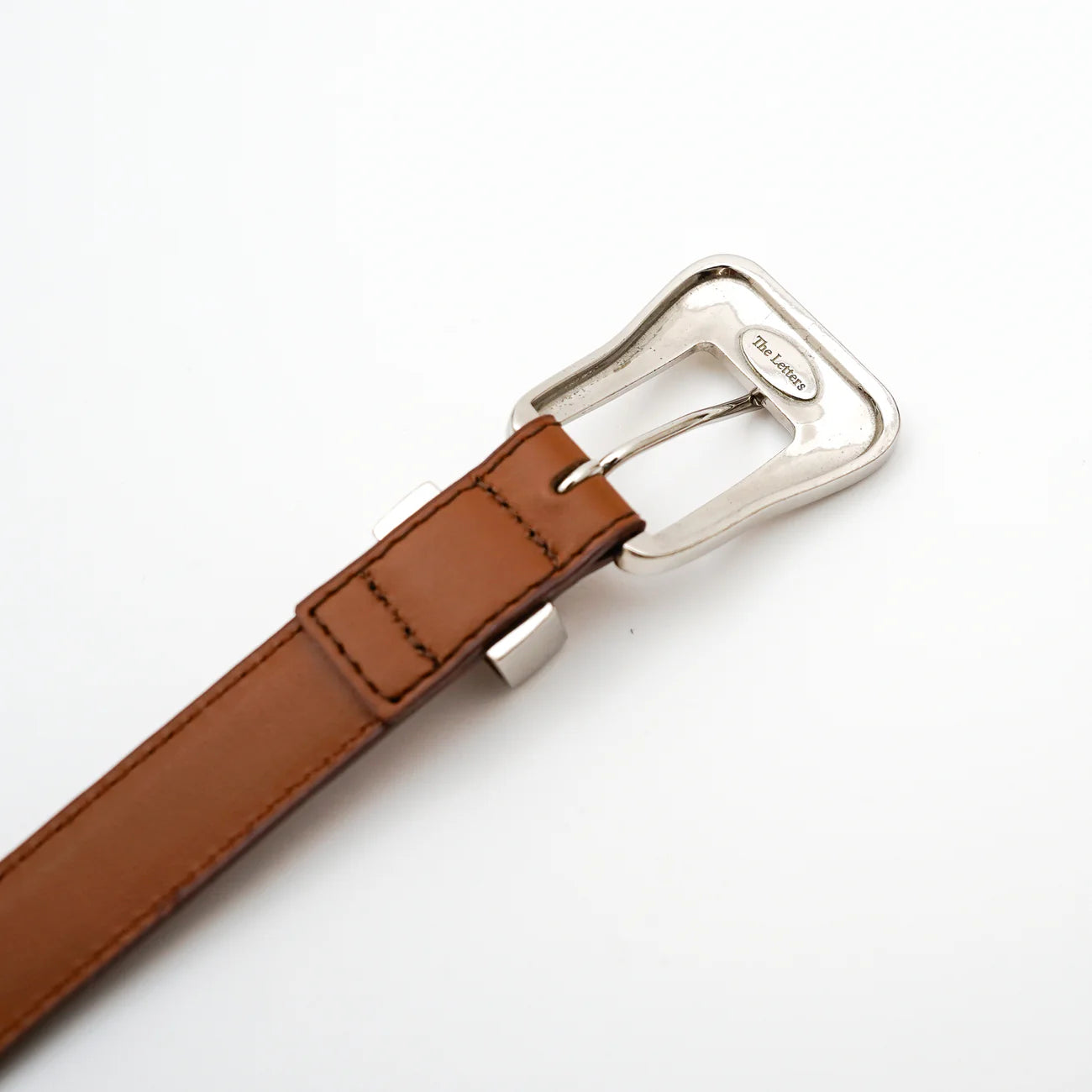 ITTI (イッチ) / Metal by The Letters SLIM WESTERN BELT STNB Brown