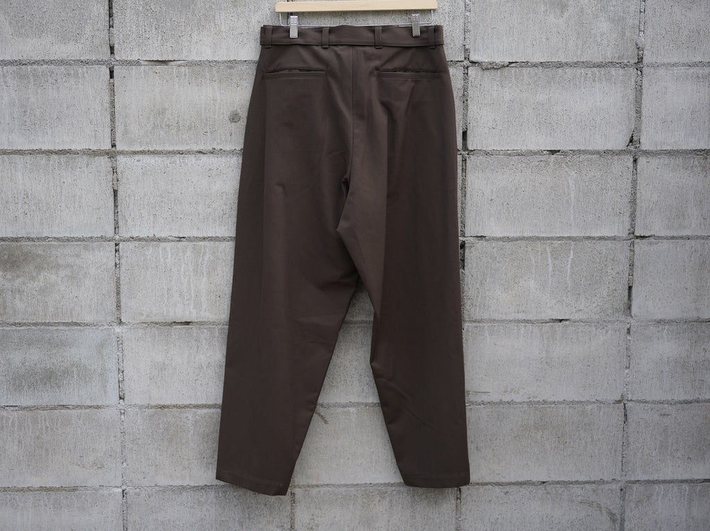 BISOWN ( ビソウン ) / WOOL COTTON BELTED PANTS KHAKI