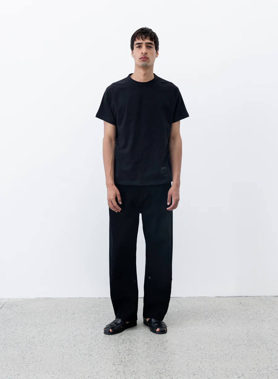 Observe (オブサーブ) / Twisted cambia denim pants Black