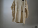 NOMA RHYTHM TEXTILE (ノーマ) / FLOWER EMBROIDERY HOODED COAT Beige