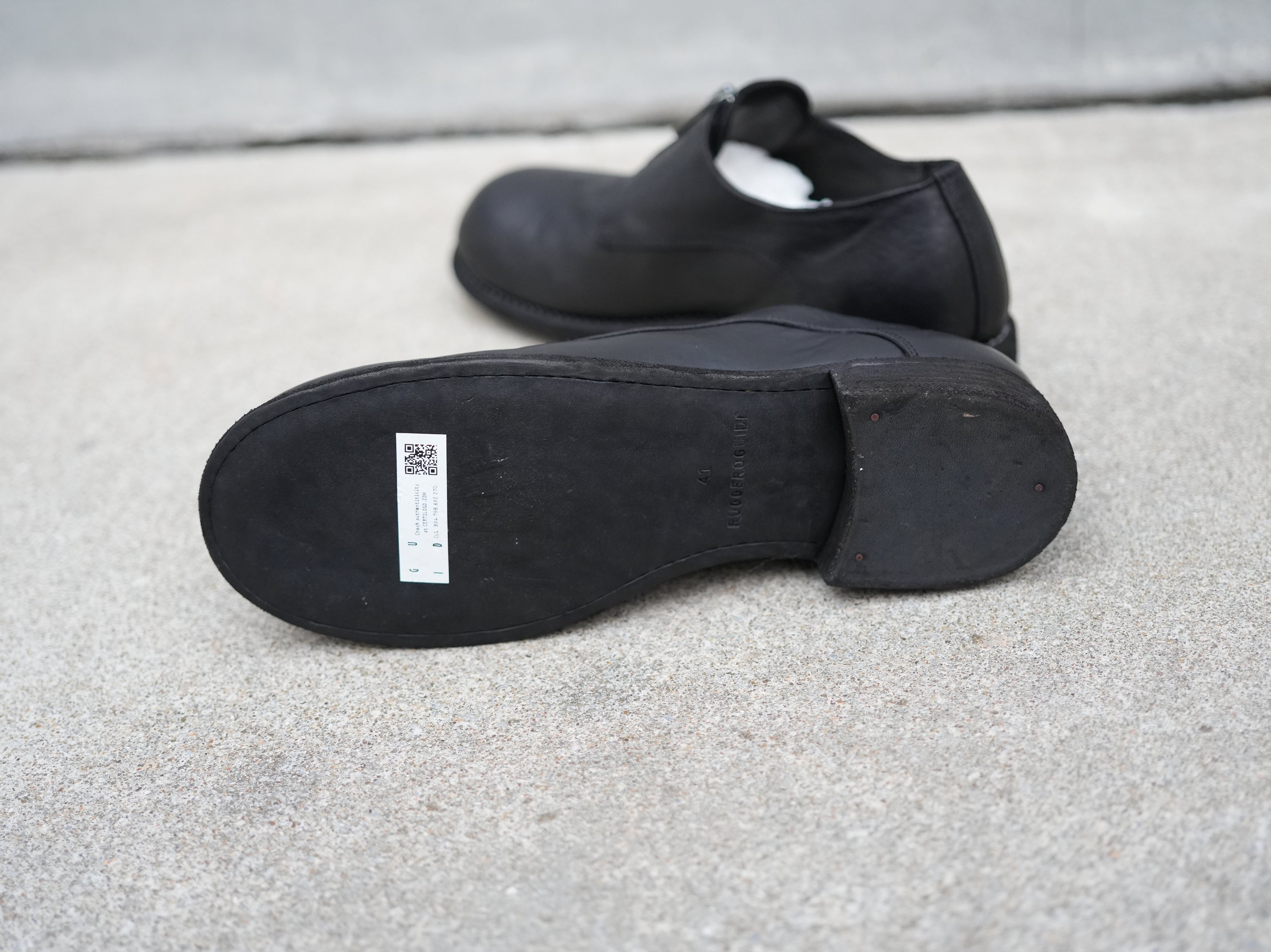 GUIDI (グイディ) / フロントジップダービー Frnot Zip Derby GR01 HORSE FULLGRAIN