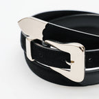 ITTI (イッチ) / Metal by The Letters SLIM WESTERN BELT STNB BLACK