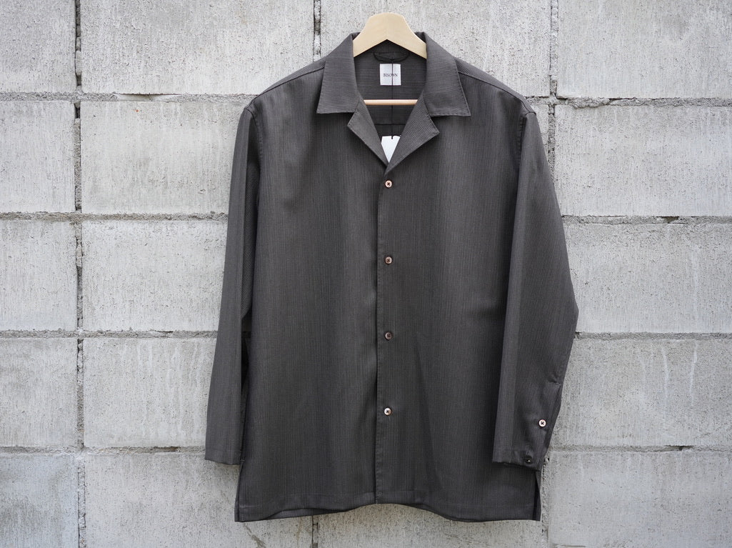 BISOWN ( ビソウン ) / BRITISH CLASSIC WOOL STITCH SHIRTS BROWN